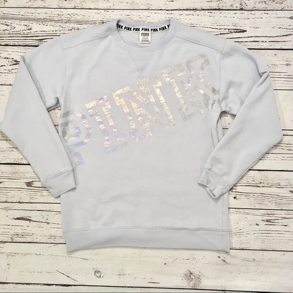 PINK Victoria's Secret Tops - Pink Victoria secret light blue sweater